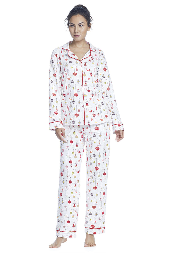 Deck The Halls Stretch Long Sleeve Classic PJ Set