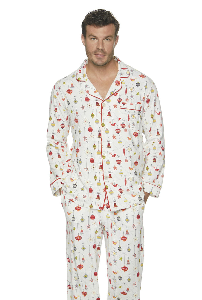 Deck The Halls Stretch Mens Classic PJ Set
