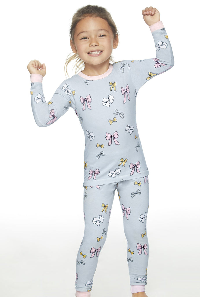All Tied Up Stretch Kids 2pc Pant PJ Set