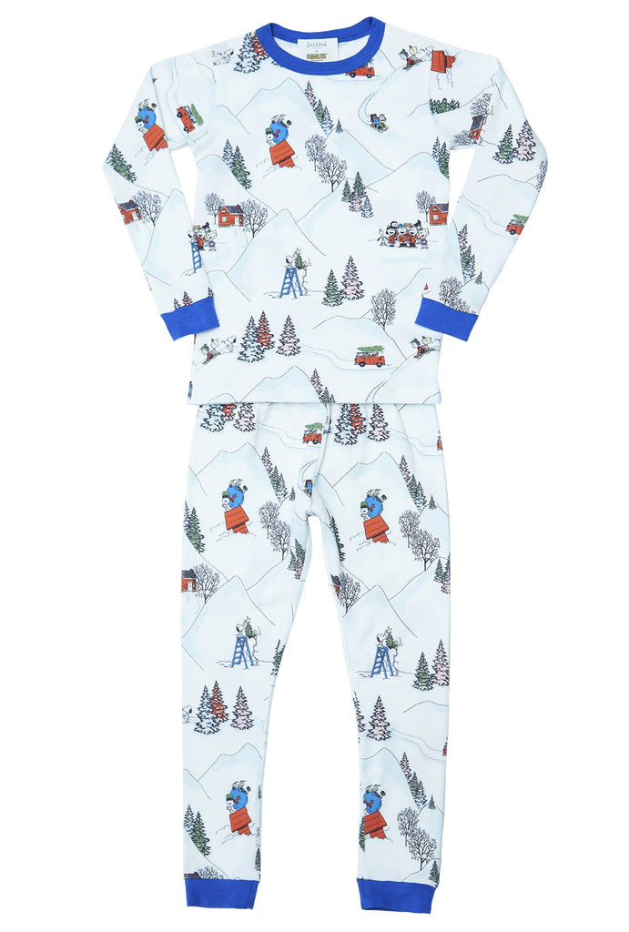 BedHead x Peanuts® Winter Holiday Stretch Kids 2pc Pant PJ Set