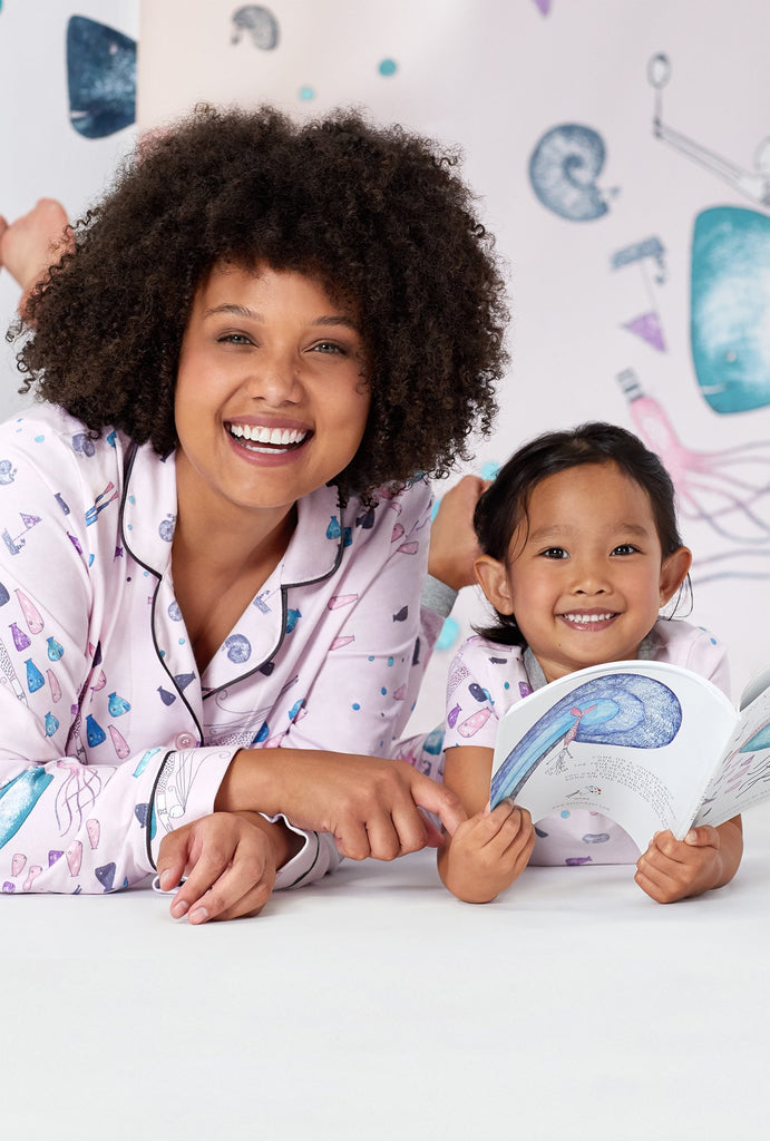 Benita and Friends Short Sleeve Stretch Jersey Kids PJ Set w/ Book
