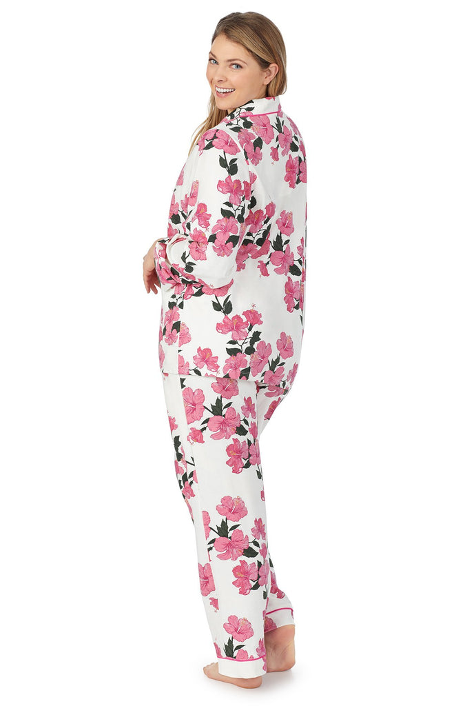 Island Flower Long Sleeve Classic Stretch Jersey PJ Set