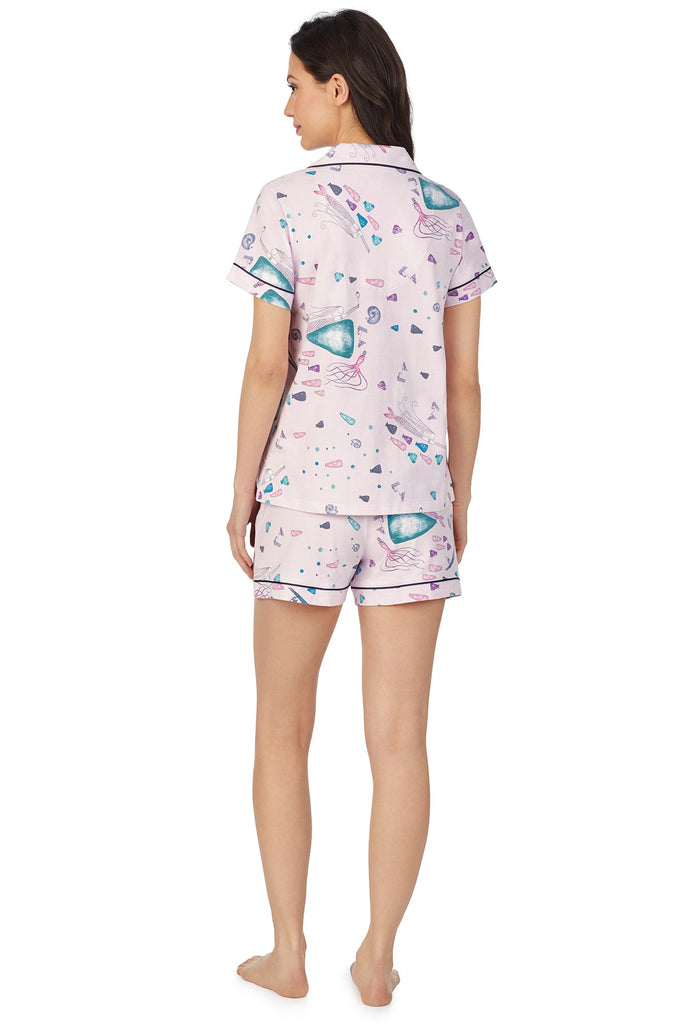 Benita and Friends Short Sleeve Classic Shorty Stretch Jersey PJ Set