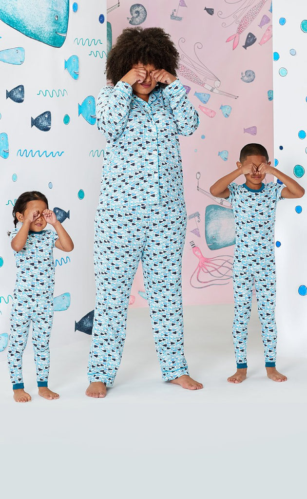 School of Fish Long Sleeve Classic Stretch Jersey PJ Set