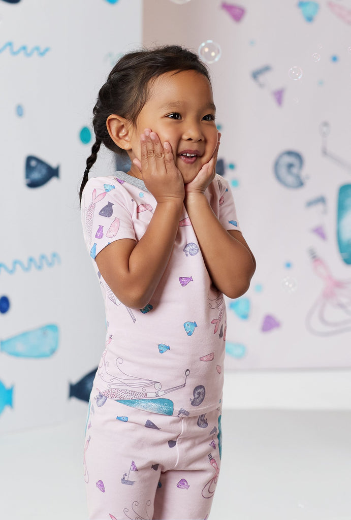 Benita and Friends Short Sleeve Stretch Jersey Kids PJ Set w/ Book