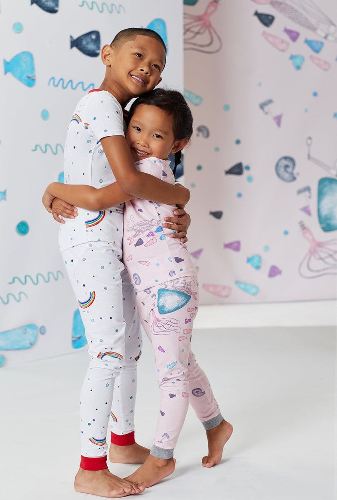 Benita and Friends Short Sleeve Stretch Jersey Kids PJ Set w/ Book