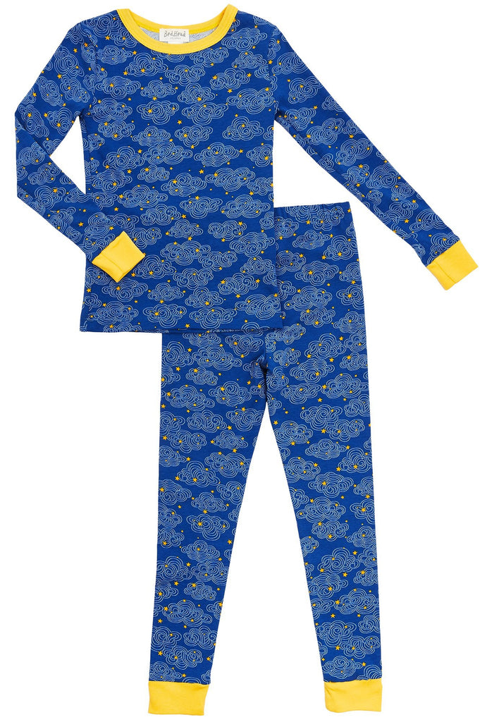 Star Swirl Stretch Kids 2pc Pant Pj Set
