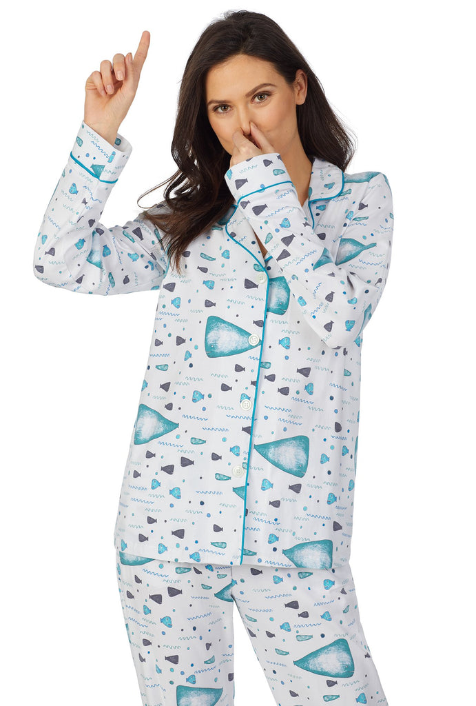 Whale and Friends Long Sleeve Classic Stretch Jersey PJ Set