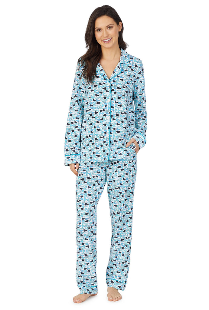 School of Fish Long Sleeve Classic Stretch Jersey PJ Set