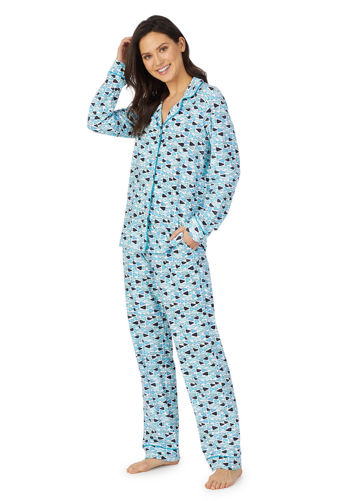 School of Fish Long Sleeve Classic Stretch Jersey PJ Set