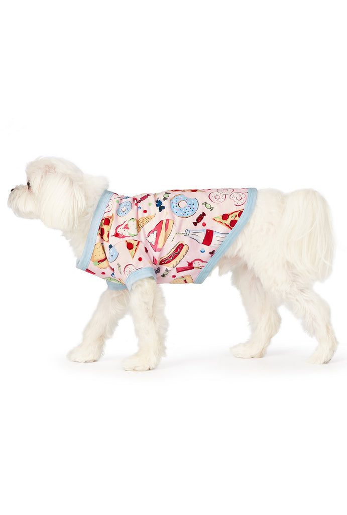 Junk Food Stretch Jersey Dog Pajama