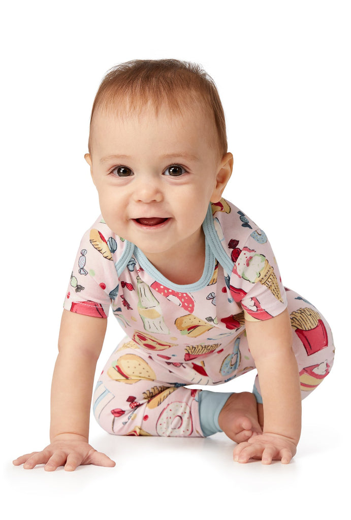 Junk Food Short Sleeve Stretch Jersey Boo Boo PJ Set