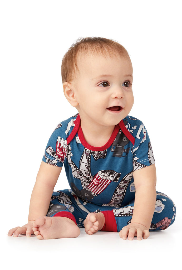 Movie Night Long Sleeve Stretch Jersey Boo Boo PJ Set