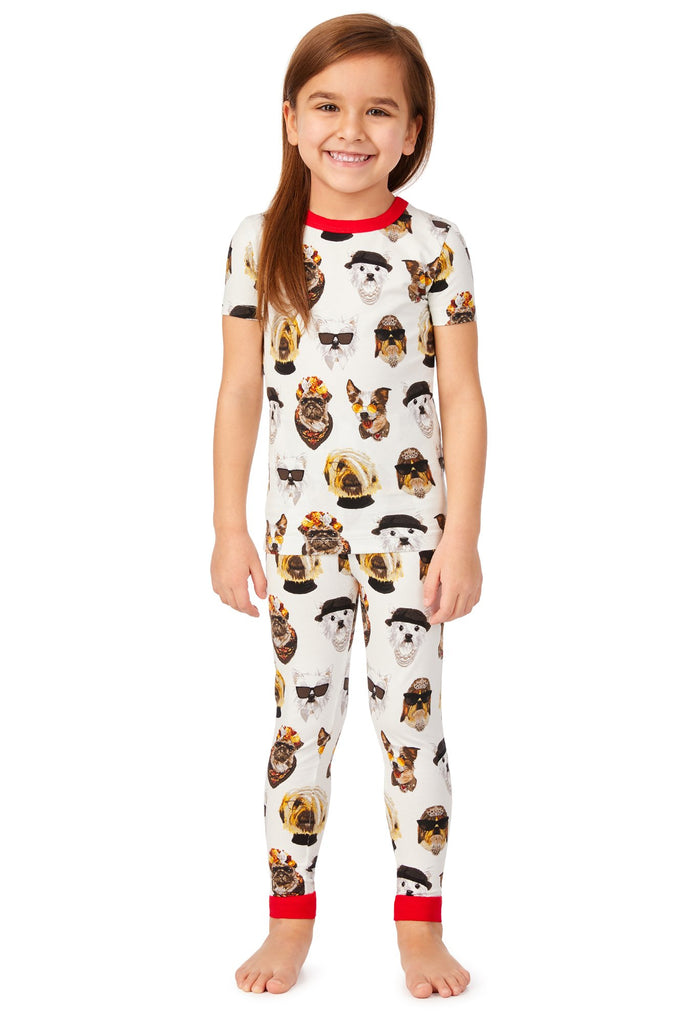 Celebrity Pups Long Sleeve Stretch Jersey Kids PJ Set