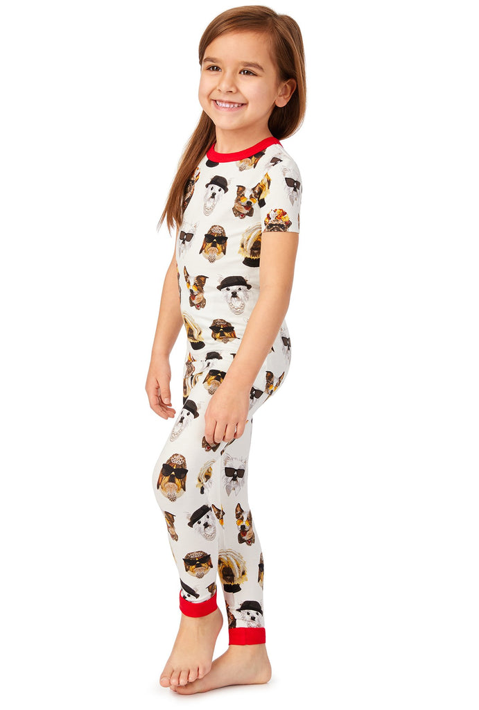 Celebrity Pups Long Sleeve Stretch Jersey Kids PJ Set