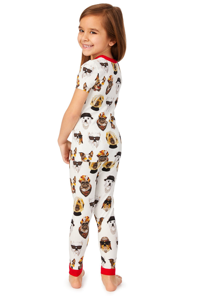 Celebrity Pups Long Sleeve Stretch Jersey Kids PJ Set