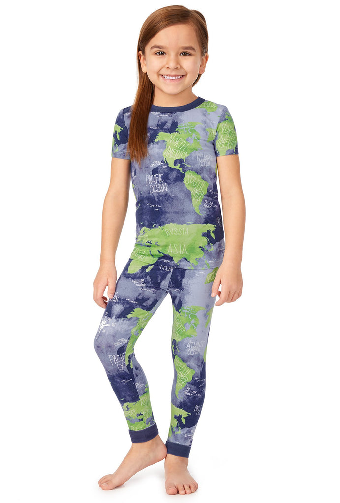 Mother Earth Long Sleeve Stretch Jersey Kids PJ Set