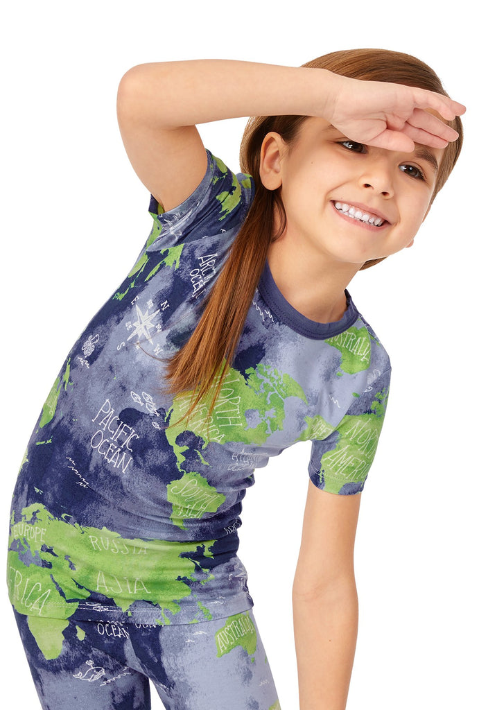 Mother Earth Long Sleeve Stretch Jersey Kids PJ Set