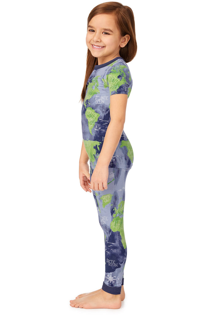 Mother Earth Long Sleeve Stretch Jersey Kids PJ Set