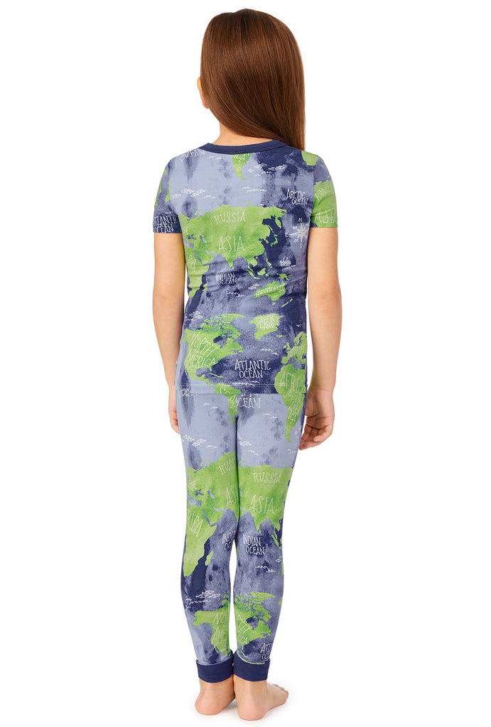 Mother Earth Long Sleeve Stretch Jersey Kids PJ Set
