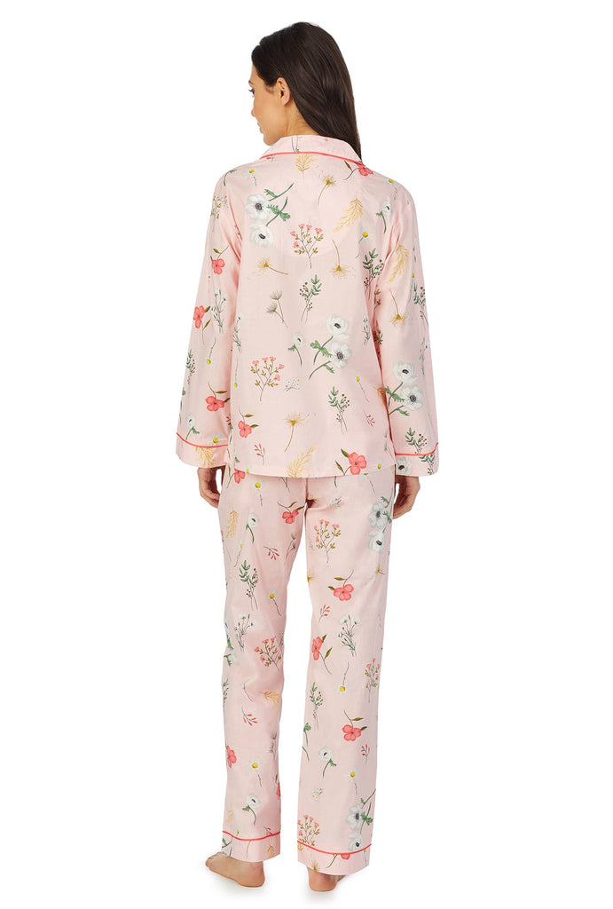 Flower Study Long Sleeve Classic Woven Sateen PJ Set