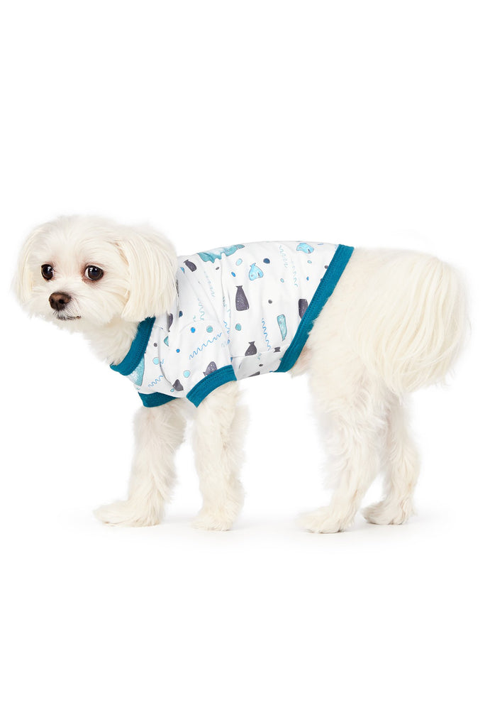 Whale and Friends Stretch Jersey Dog Pajama