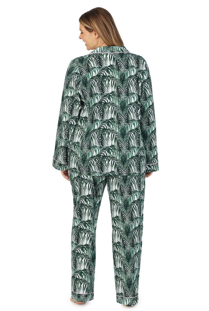 Maui Palm Long Sleeve Classic Stretch Jersey PJ Set