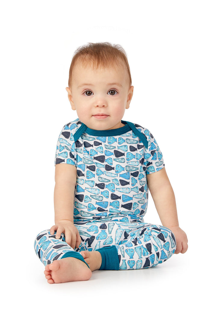 School of Fish Short Sleeve Stretch Jersey Boo Boo PJ Set w/ Book