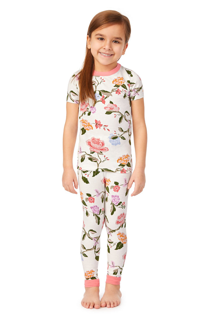 Isabella Short Sleeve Stretch Jersey Kids PJ Set