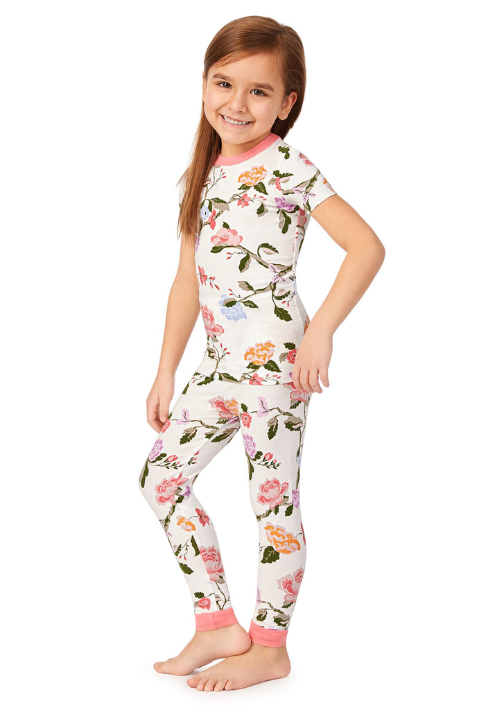 Isabella Short Sleeve Stretch Jersey Kids PJ Set