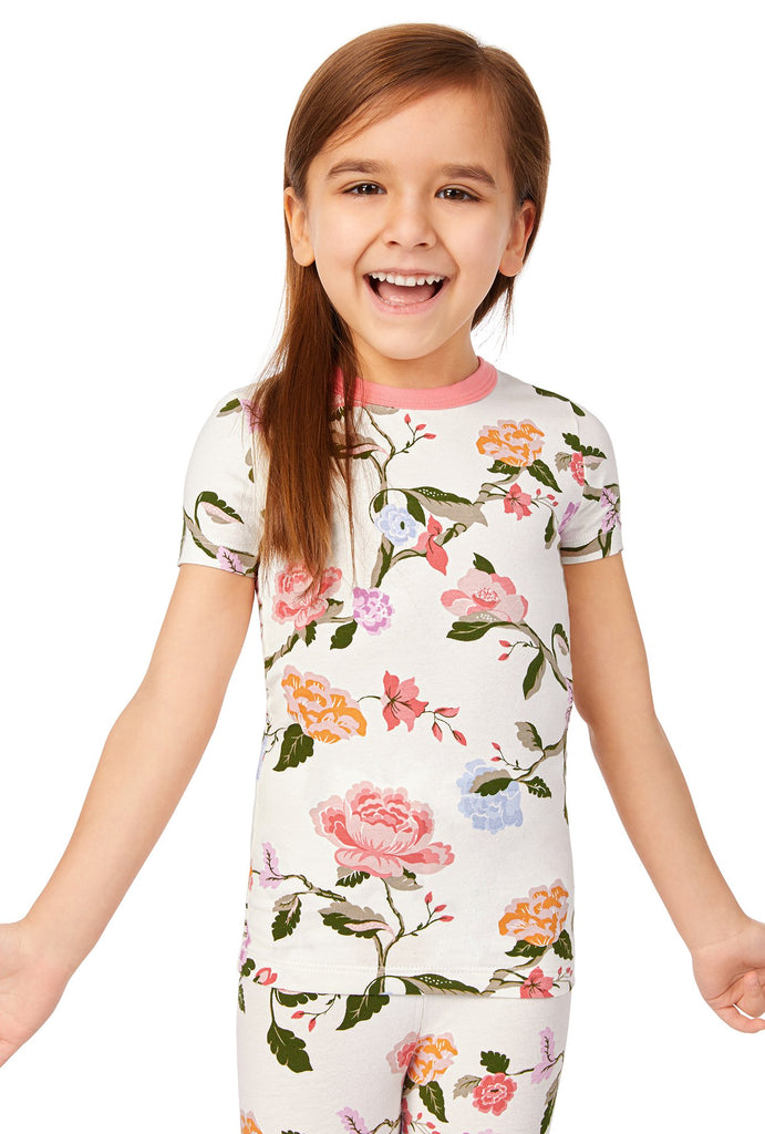 Isabella Short Sleeve Stretch Jersey Kids PJ Set