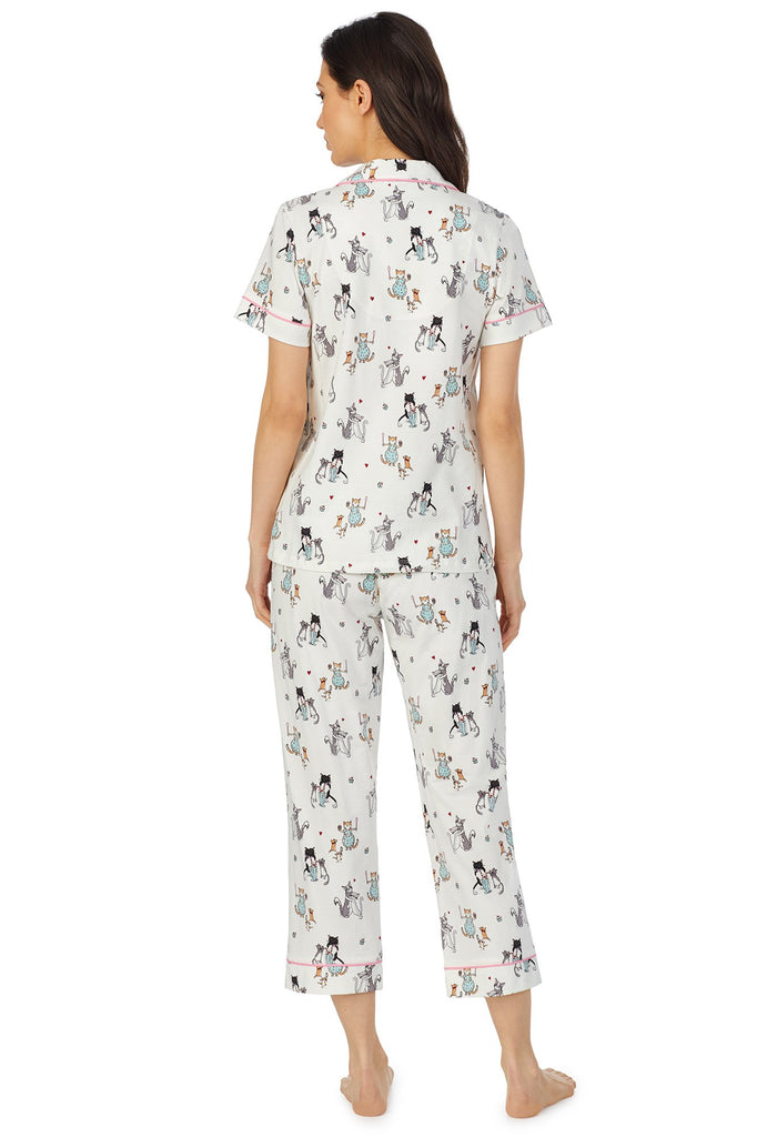 Baked with Love Short Sleeve Classic Cropped Stretch Jersey PJ Set