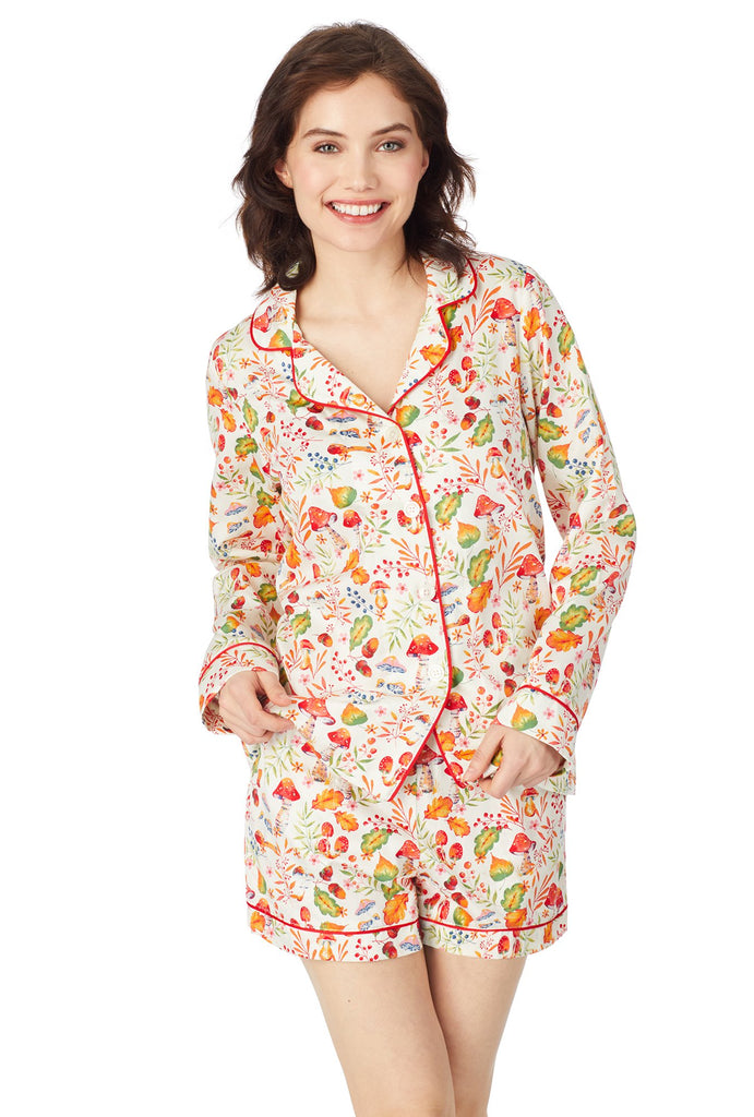 Fairy Trail Sateen Long Sleeve Classic Shorty Set