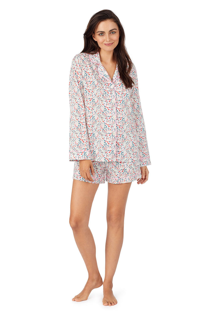 Flourish Stretch Long Sleeve Classic Shorty PJ Set