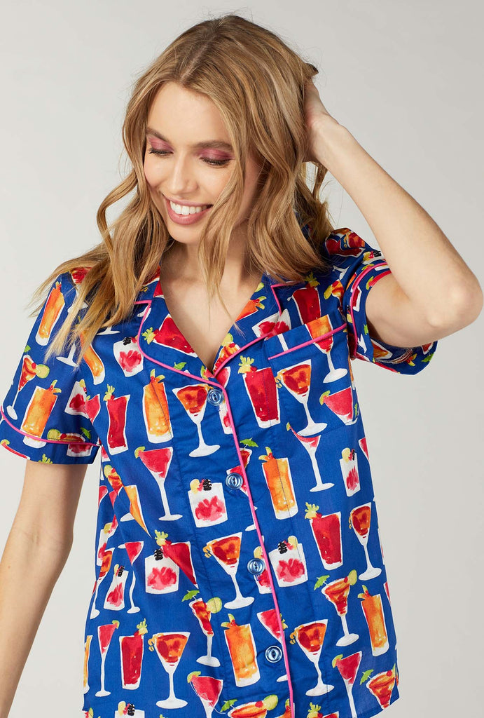 I'll Have Another Cotton Short Sleeve Classic Shorty Pj Set