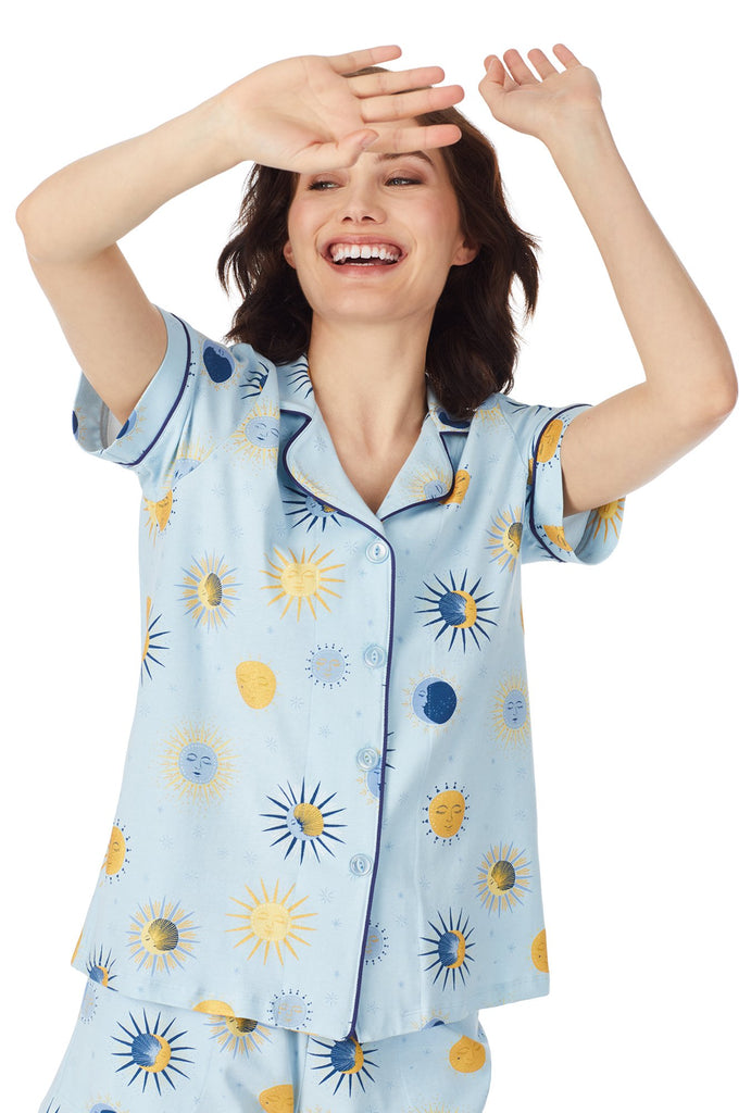 Solstice Stretch Short Sleeve Classic Shorty Pj Set