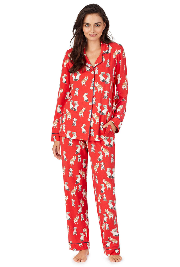 Sweet Hearts Stretch Long Sleeve Classic PJ Set