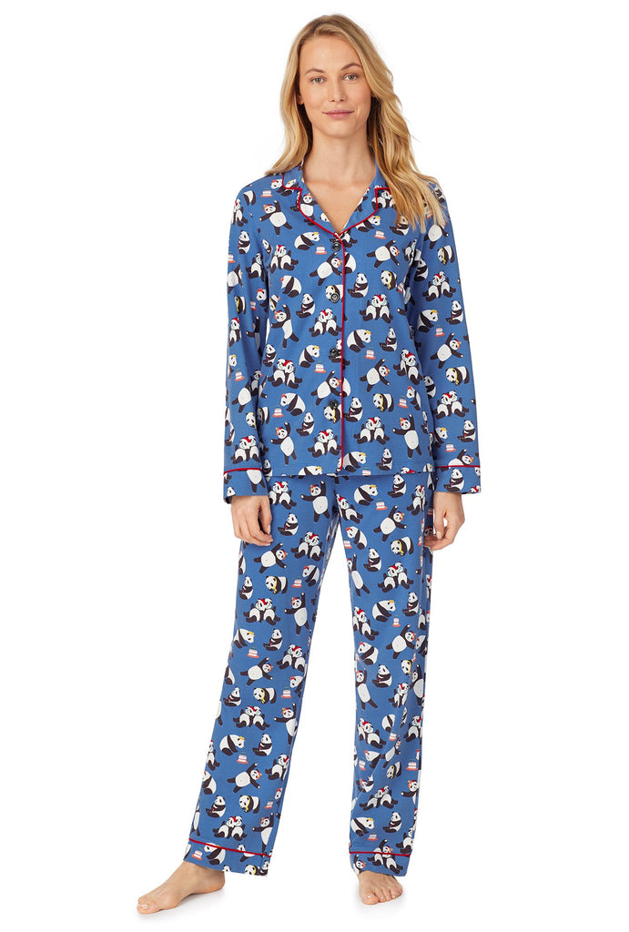 Pandamonium Long Sleeve Classic Stretch Jersey PJ Set