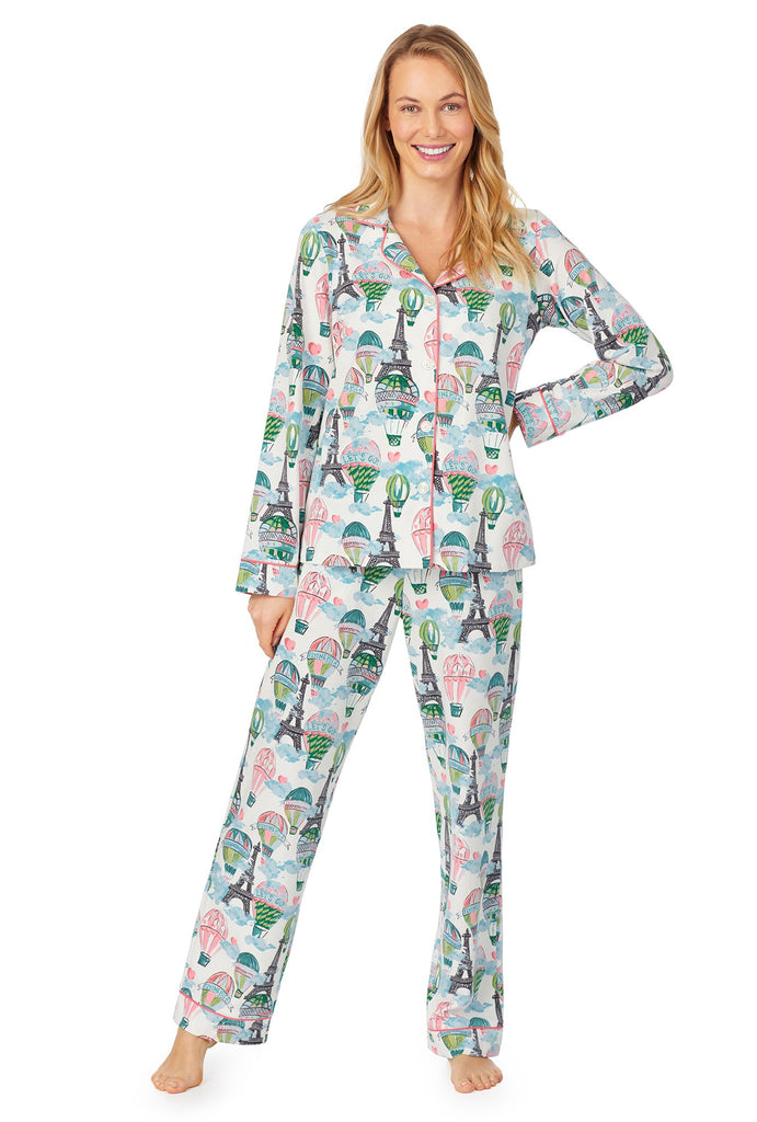 On Top of the World Long Sleeve Classic Stretch Jersey PJ Set