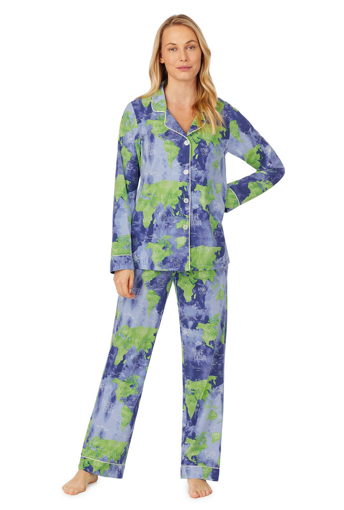 Mother Earth Long Sleeve Classic Stretch Jersey PJ Set