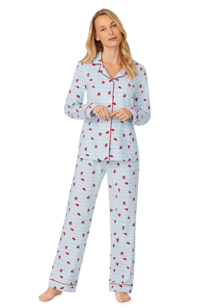 Walk the Line Long Sleeve Classic Stretch Jersey PJ Set