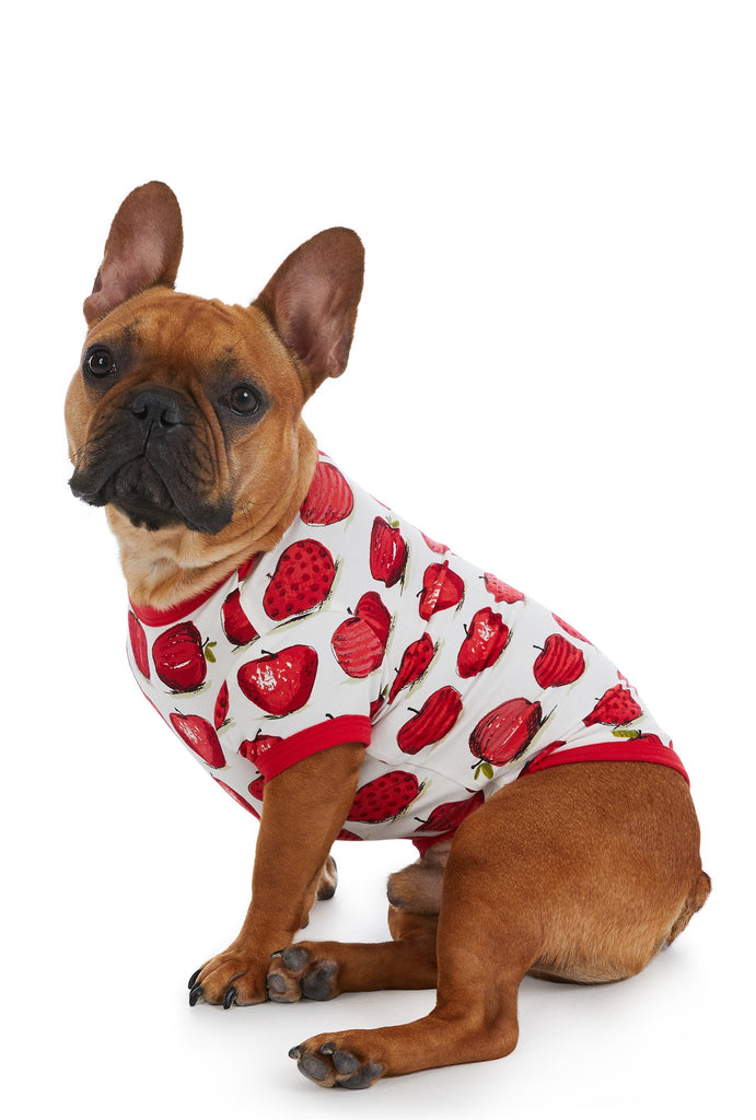 An Apple A Day Stretch Lounge Dog Pj