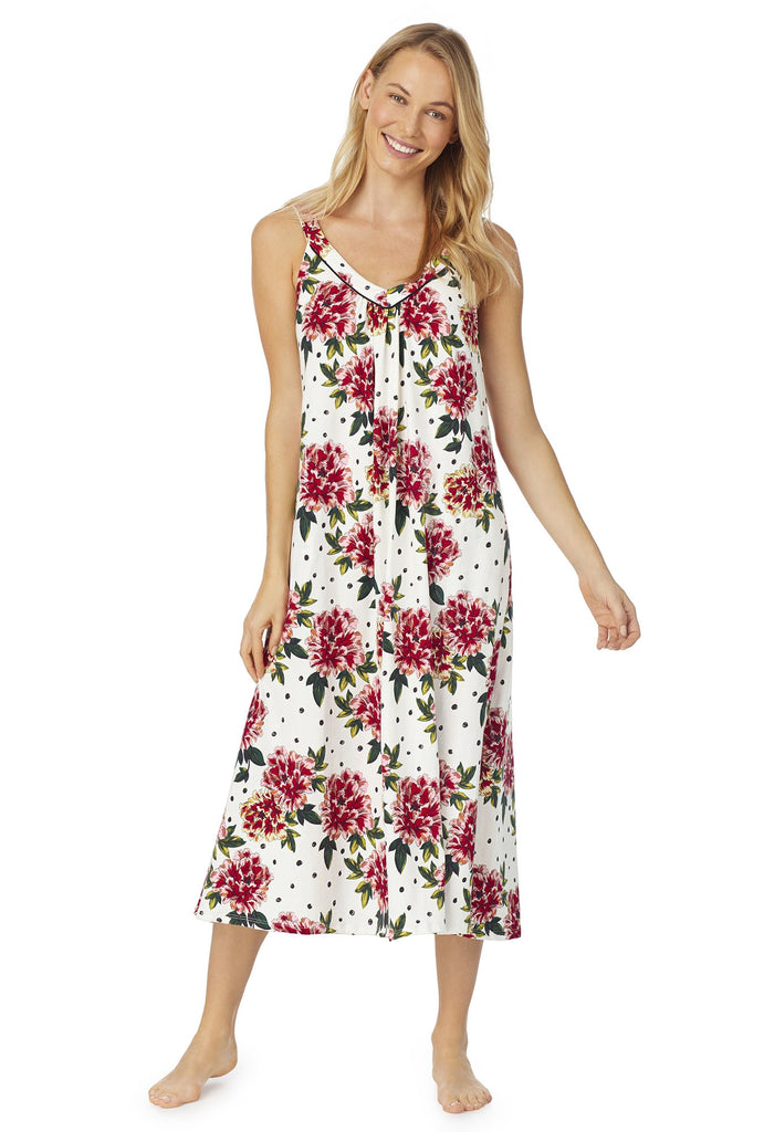 Room to Bloom Long V-Neck Stretch Jersey Gown
