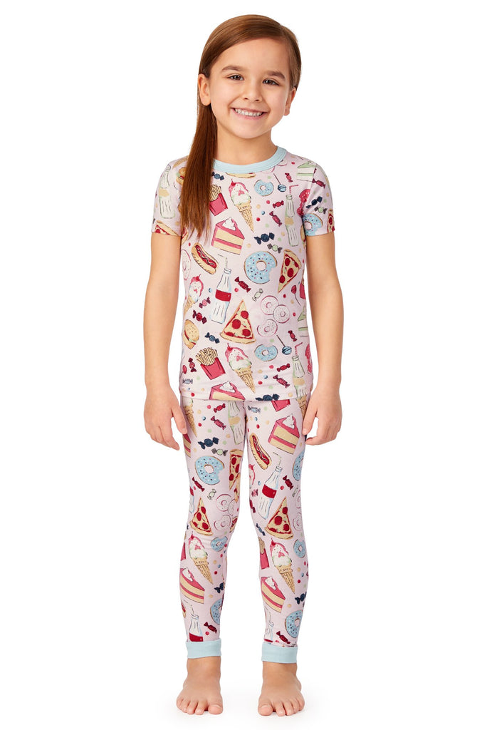 Junk Food Short Sleeve Stretch Jersey Kids PJ Set