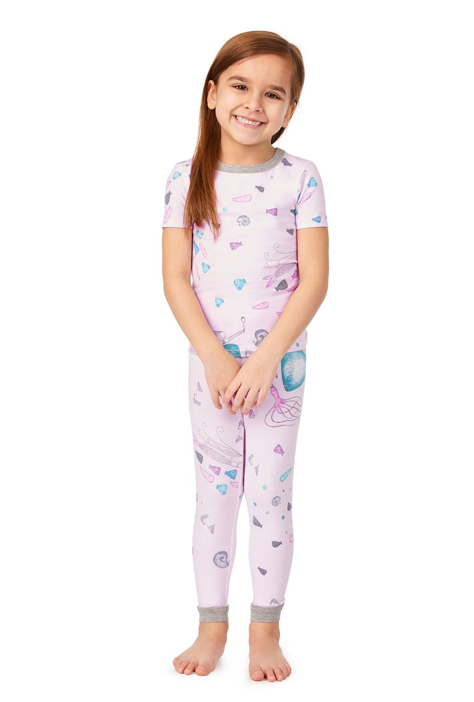 Benita and Friends Short Sleeve Stretch Jersey Kids PJ Set w/ Book