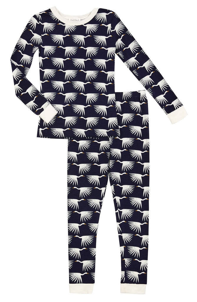 Flying High Stretch Long Sleeve Kids 2pc Pant PJ Set