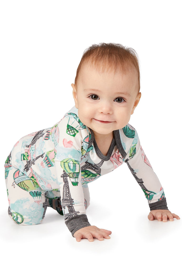 On Top of the World Long Sleeve Stretch Jersey Boo Boo PJ Set
