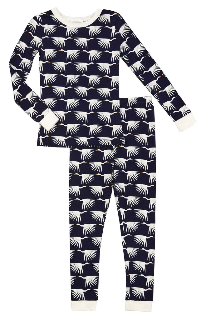 Flying High Stretch Long Sleeve Kids 2pc Pant PJ Set
