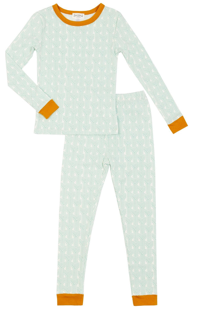 Arches Stretch Long Sleeve Kids 2pc Pant PJ Set