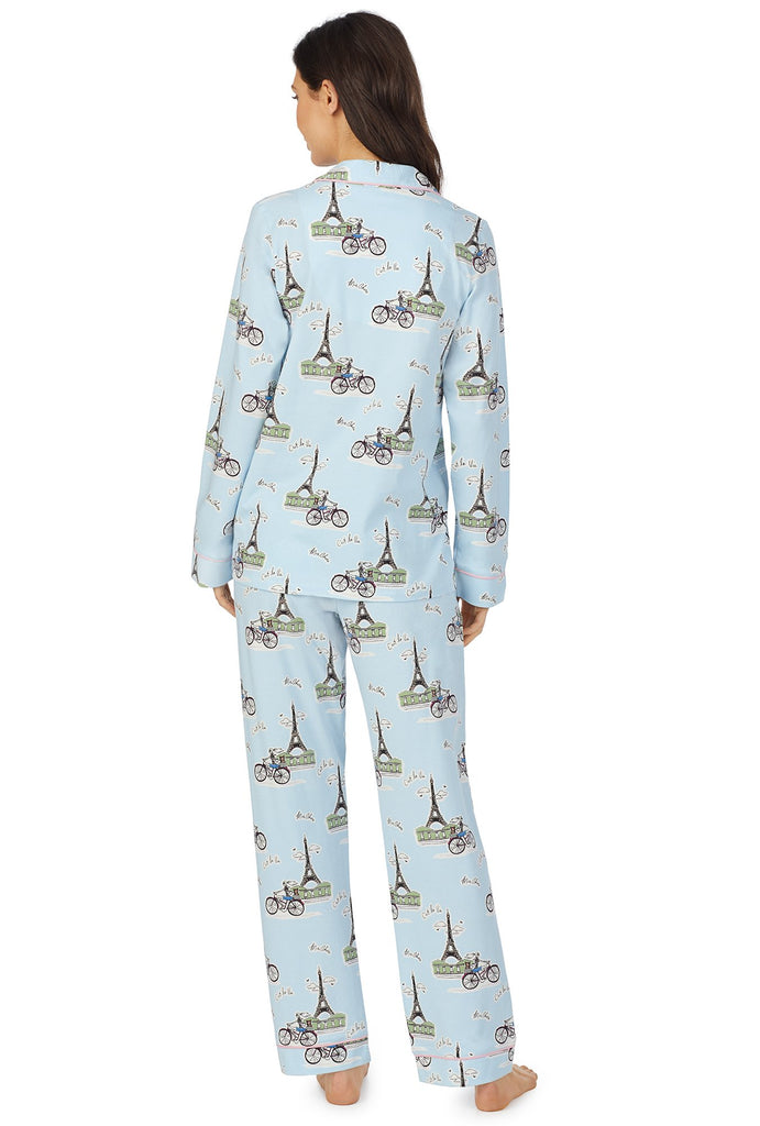 C'est La Vie Long Sleeve Classic Stretch Jersey PJ Set